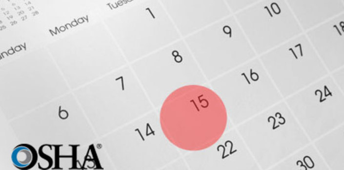 OSHA electronic reporting due date approaching