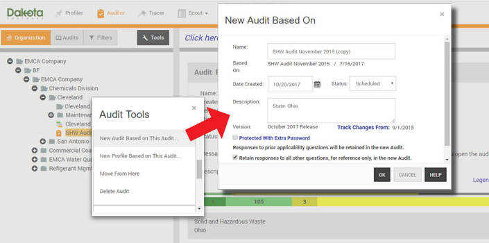 Identify repeat red flags using the ‘New Audit Based on’ feature